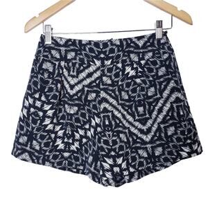 Sanctuary Lined High Rise Shorts Geometric Abstract Print Size XS NWT